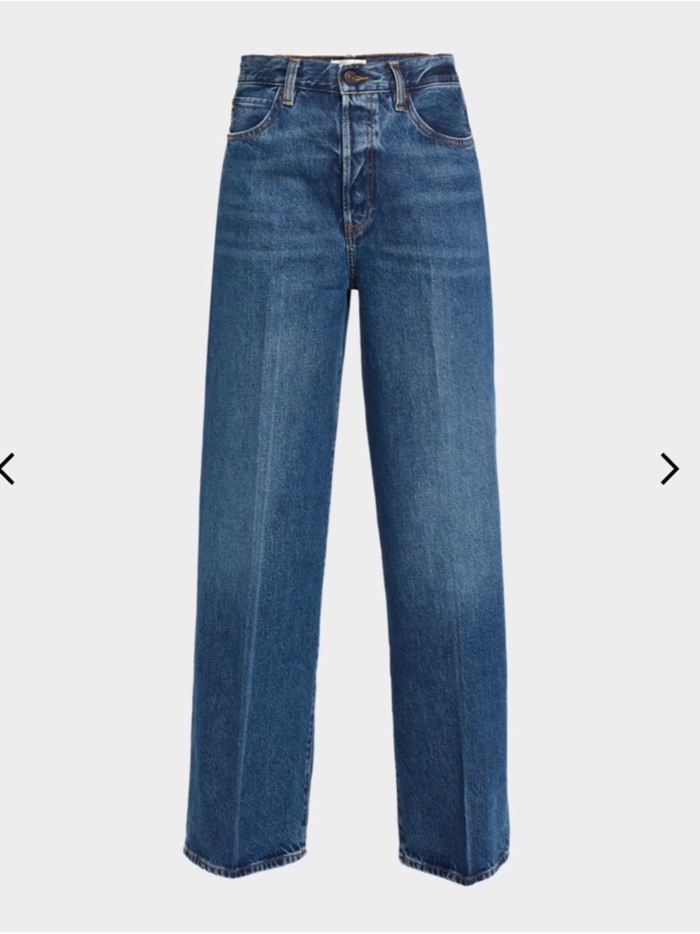 Frame Denim Wide-Leg Jeans in Medium Blue